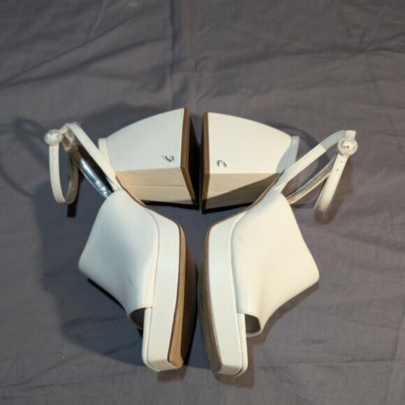 Circus NY by Sam Edelman Women's Miranda Two Piece Platform Sandals - White 9.5 - Picture 11 of 14